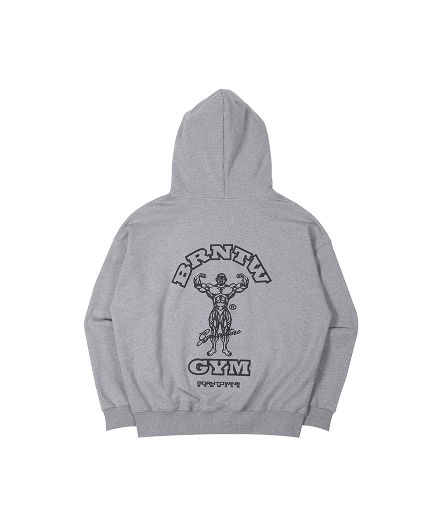 RAISEBORN ZIP UP HOODIE [MELANGE GREY]