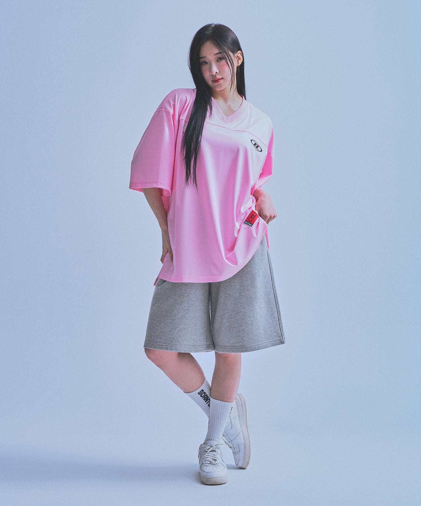 08 RUGBY JERSEY T-SHIRTS [PINK]