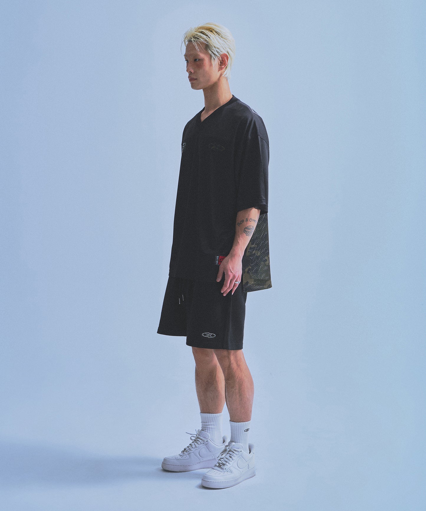 IN STOCK* 08 RUGBY JERSEY T-SHIRTS [BLACK CAMO]