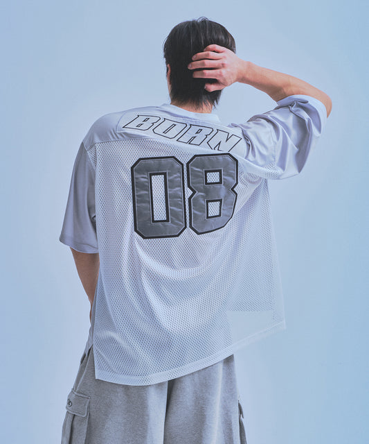 08 RUGBY JERSEY T-SHIRTS [SILVER]