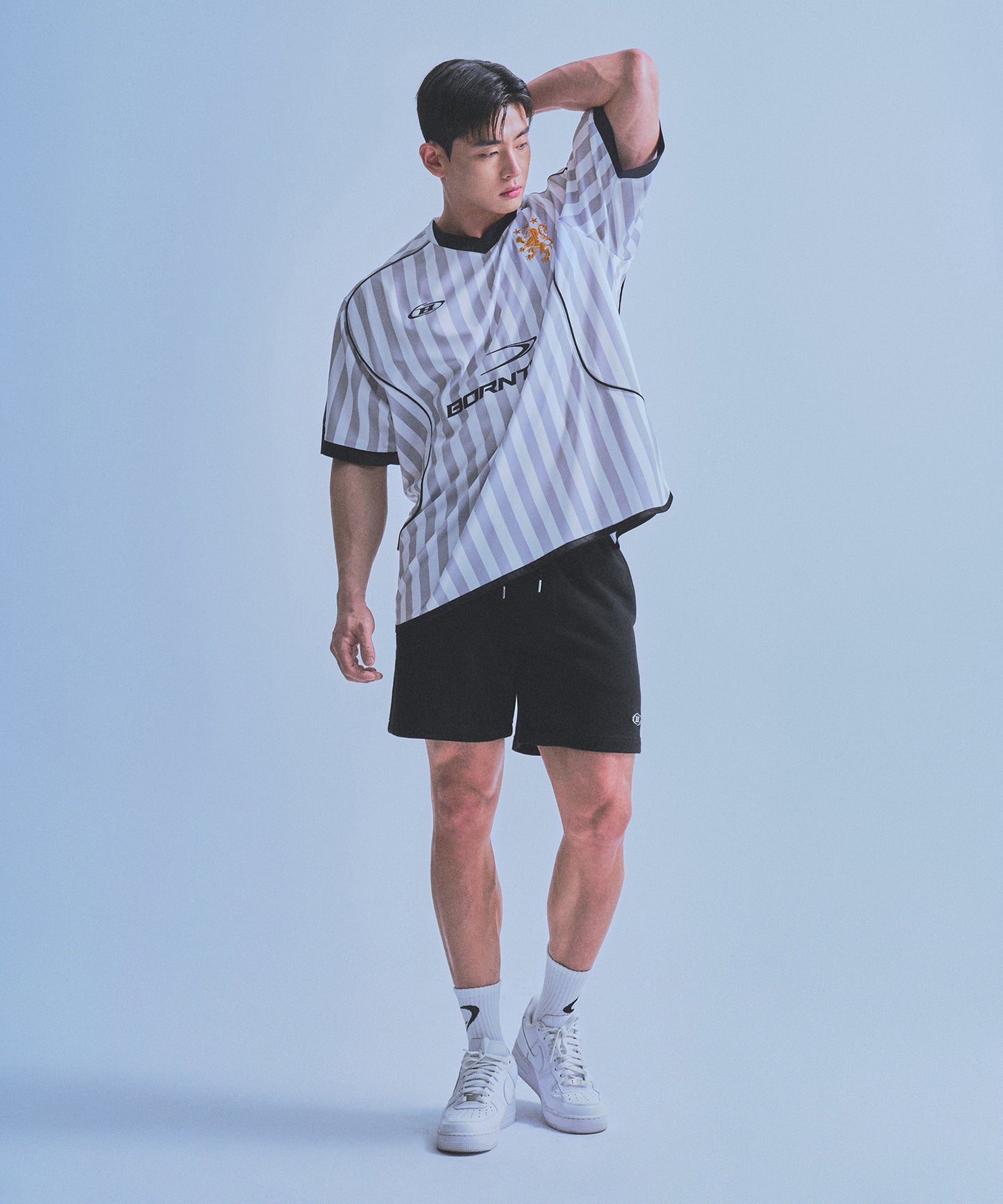 SYMBOL B SOCCER STRIPE JERSEY [WHITE]