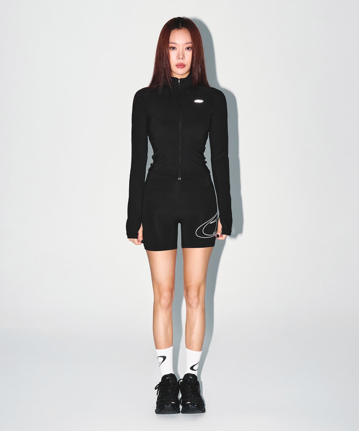 W STROKE B 3.5 BIKER SHORTS [BLACK]