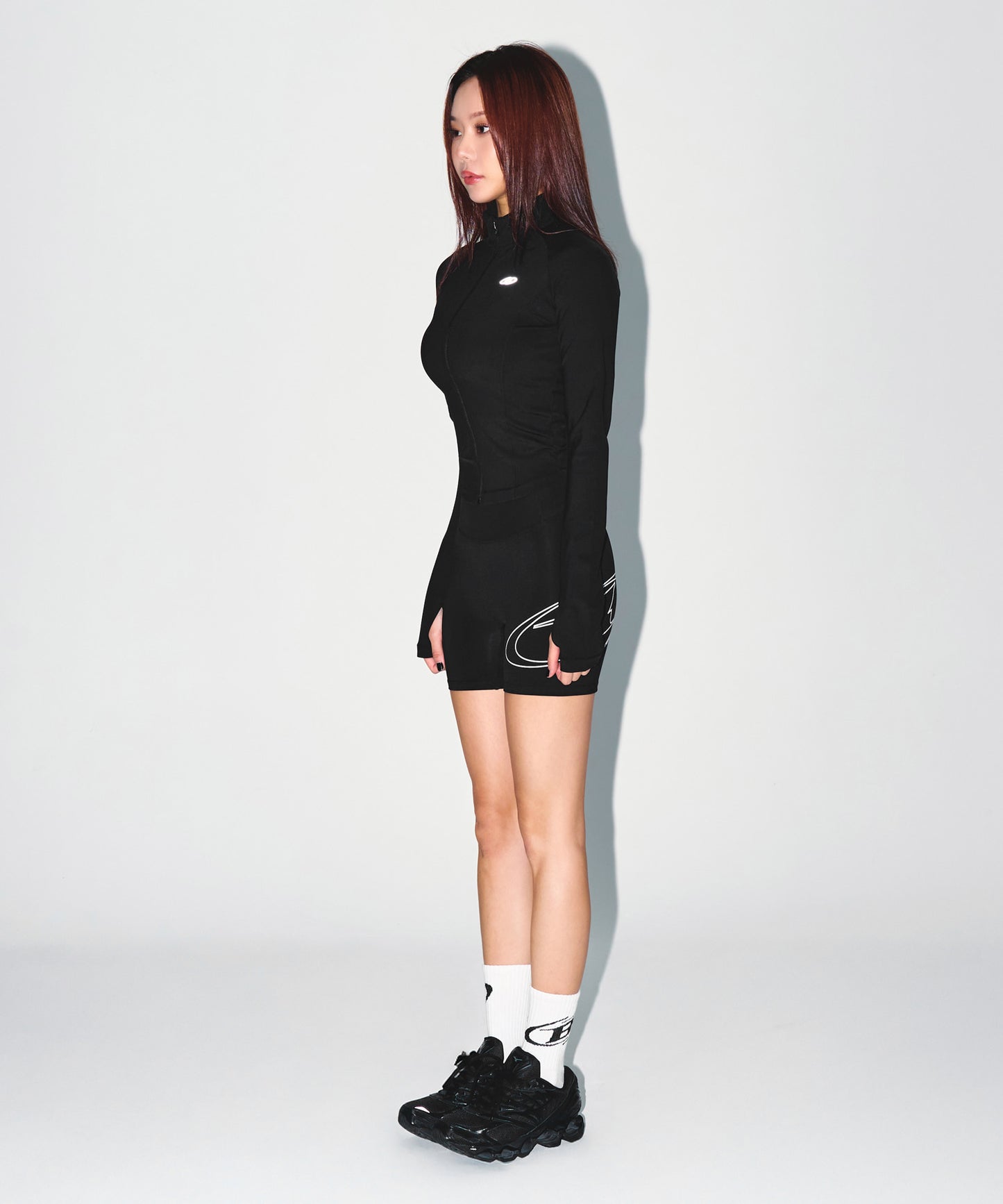 W STROKE B 3.5 BIKER SHORTS [BLACK]