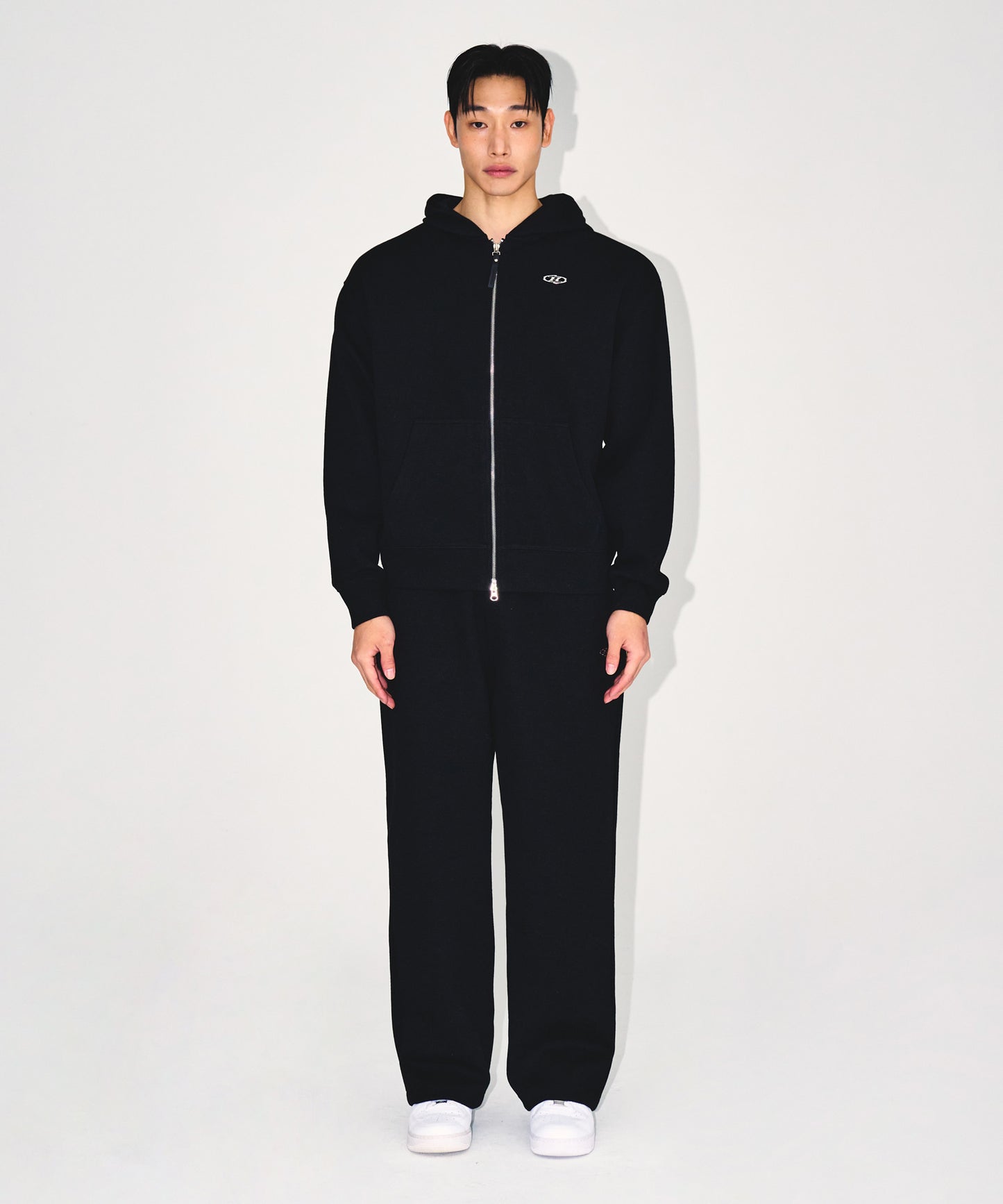 KNIT LIKE WIDE PANTS [BLACK]