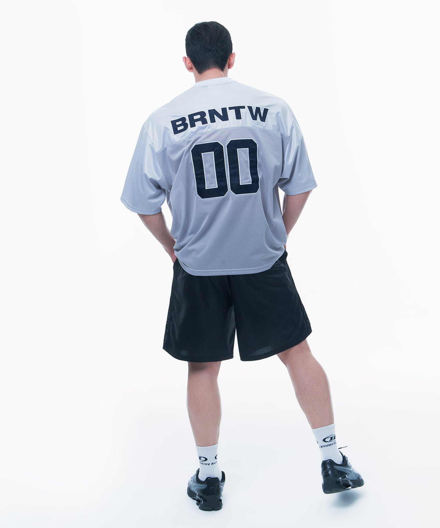 NUMBER 00 RUGBY JERSEY T-SHIRTS [GREY]