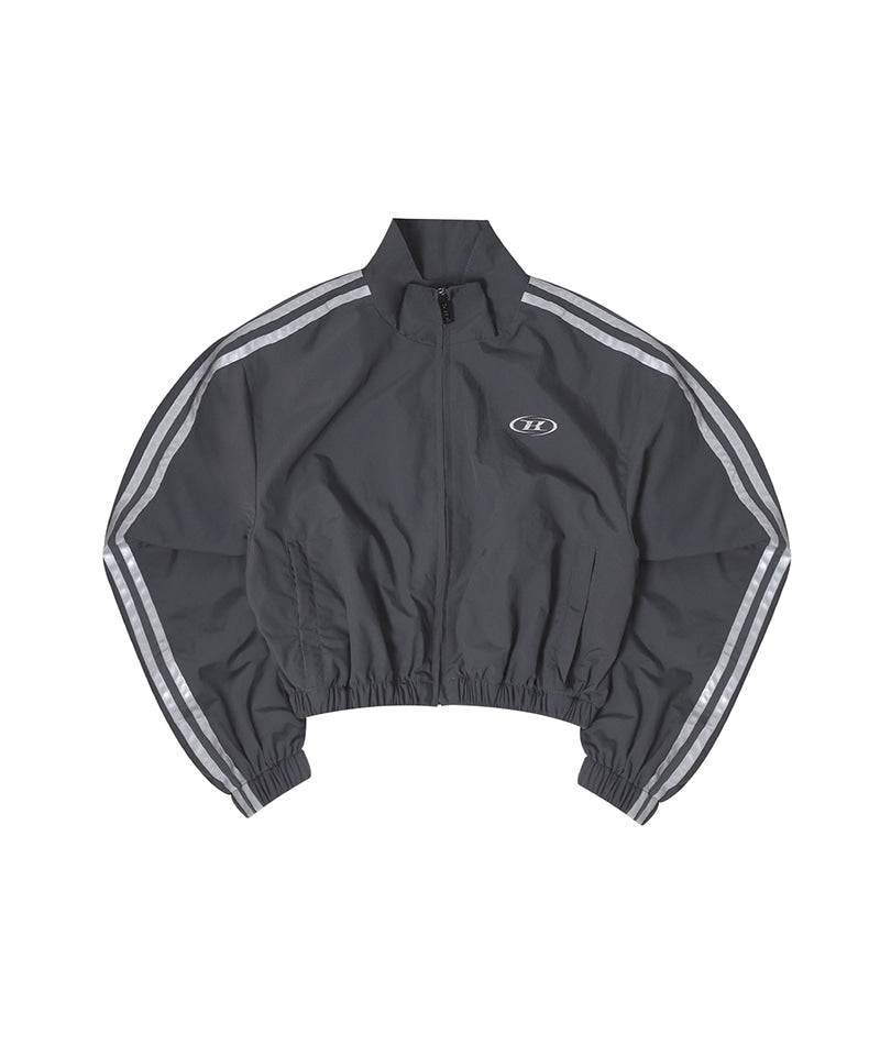 REFLECTIVE LINE CROP WIND BREAKER [CHARCOAL]