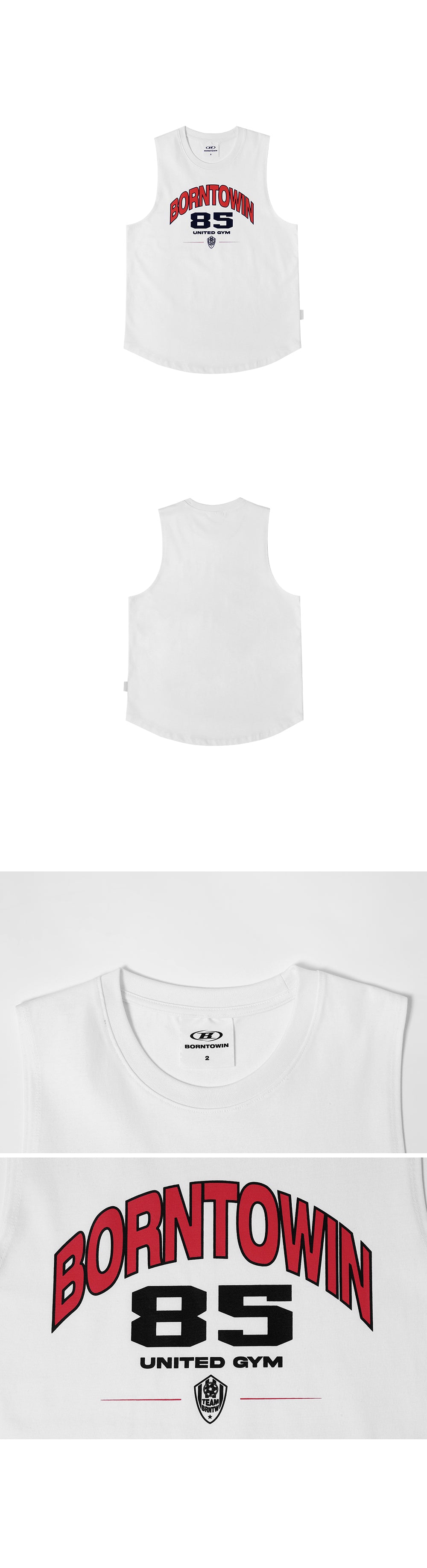 85 GYM COMFORT FIT SLEEVELESS [WHITE]