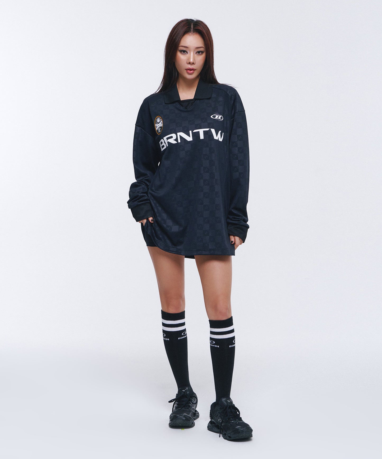MONOGRAM SOCCER JERSEY [BLACK]