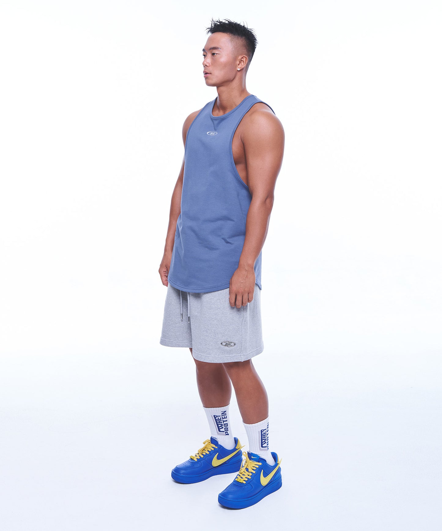 SILVER B LOGO NEW FIT SLEEVELESS  [DEAD BLUE]