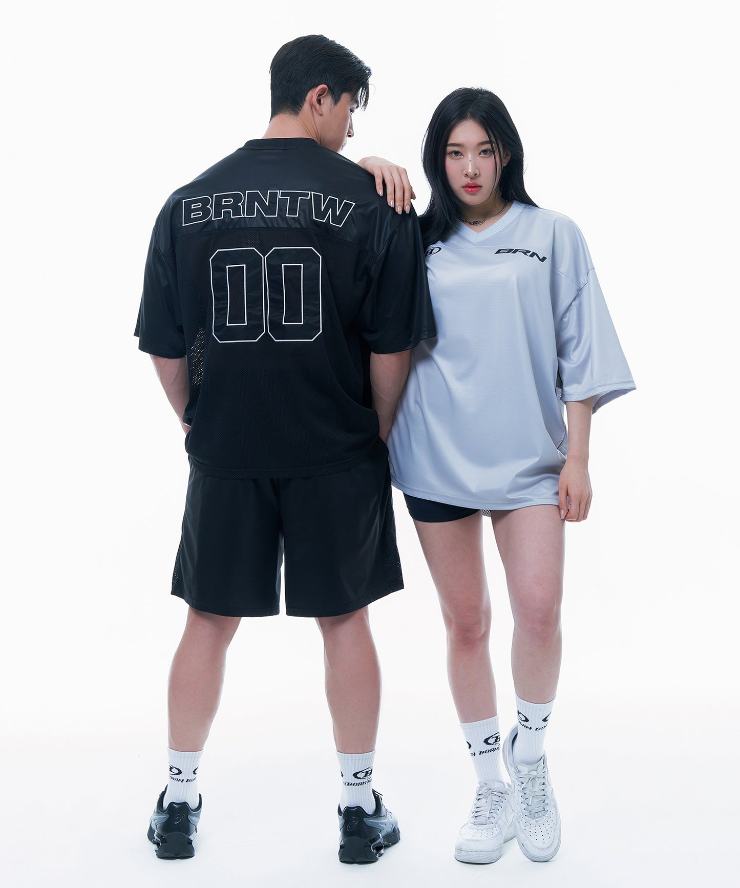 NUMBER 00 RUGBY JERSEY T-SHIRTS [GREY]