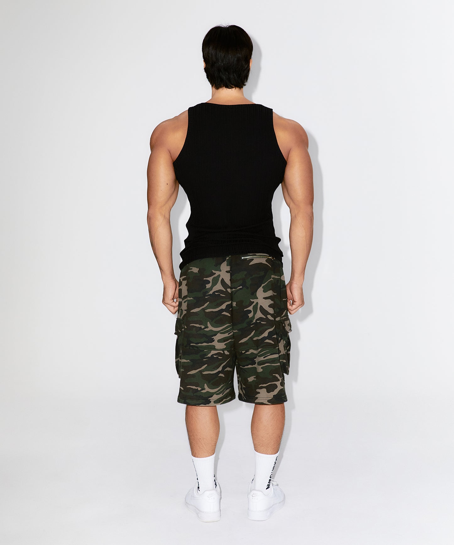 WINNER CAMO CARGO BERMUDA PANTS [CAMO]