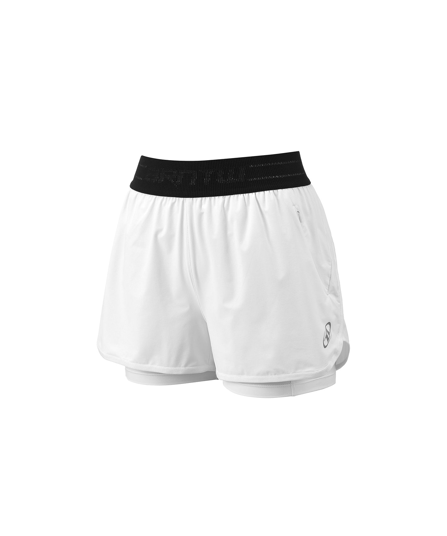 IN STOCK* W REFLECTIVE TWO IN ONE SHORTS [WHITE]