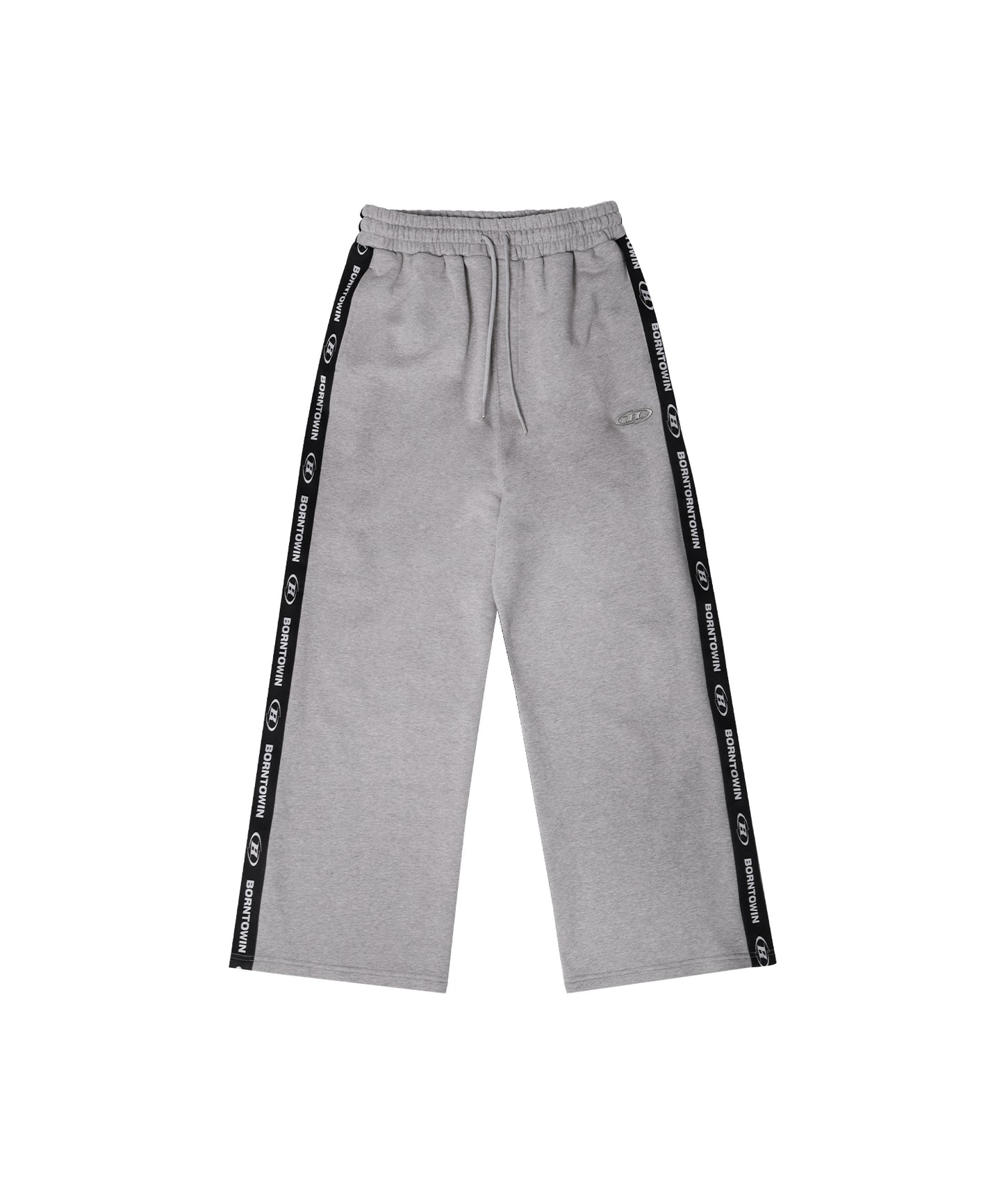 CHROME B BLACK LINE WIDE PANTS [MELANGE GREY]