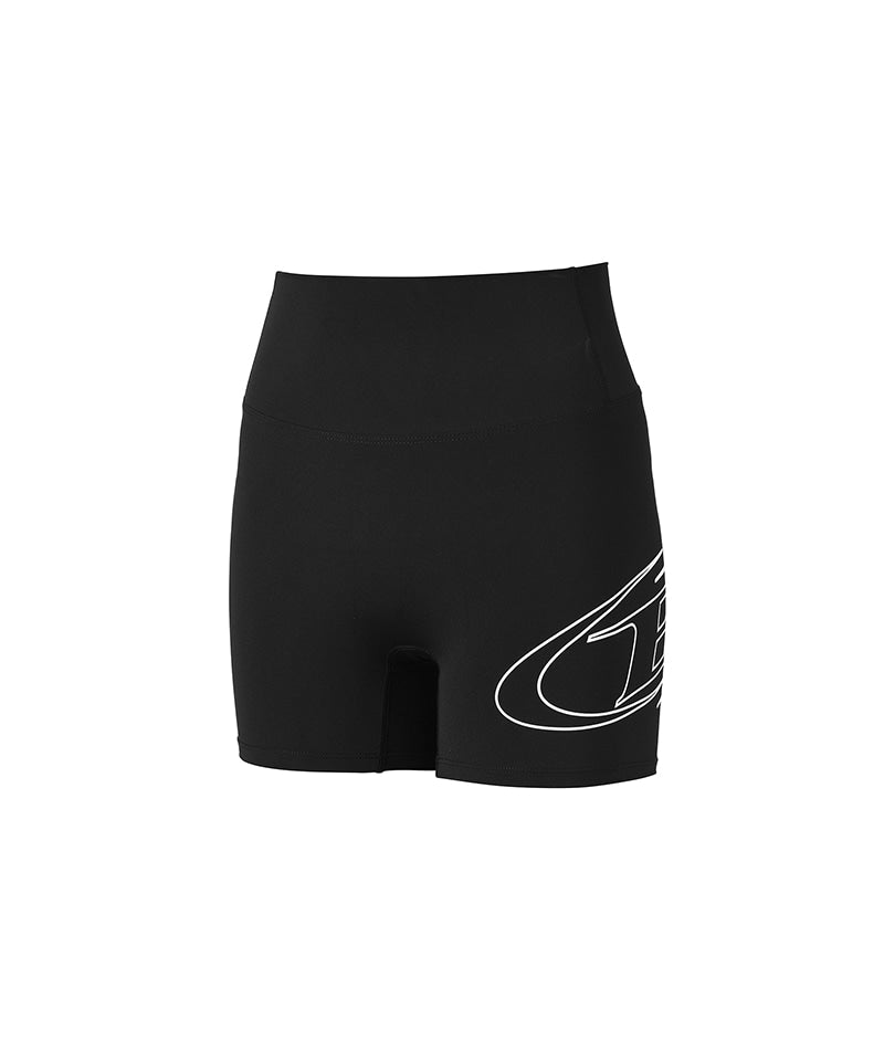 W STROKE B 3.5 BIKER SHORTS [BLACK]