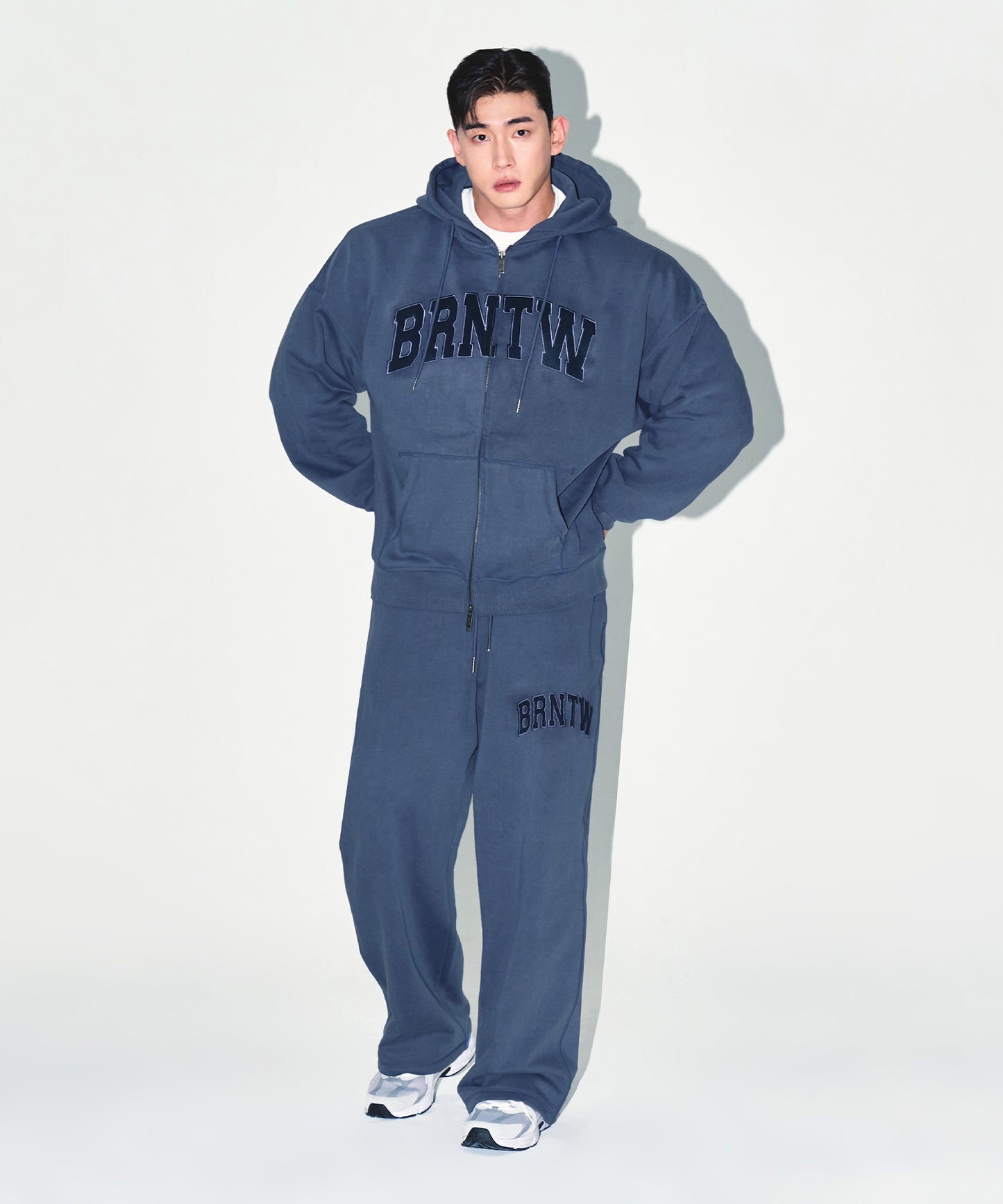 [12/16 Delivery] PIGMENT DYEING HOODIE ZIP-UP [BLUE]