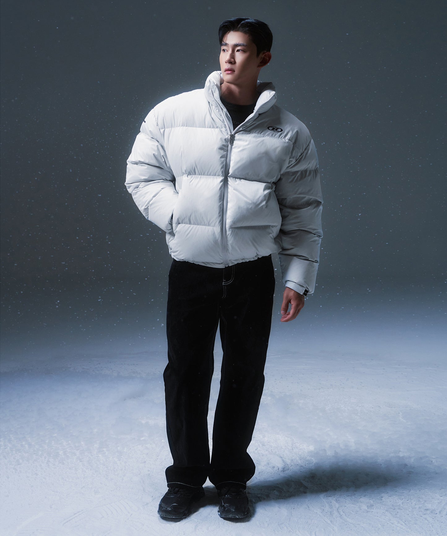 BIG SYMBOL PUFFER DOWN [GREY]