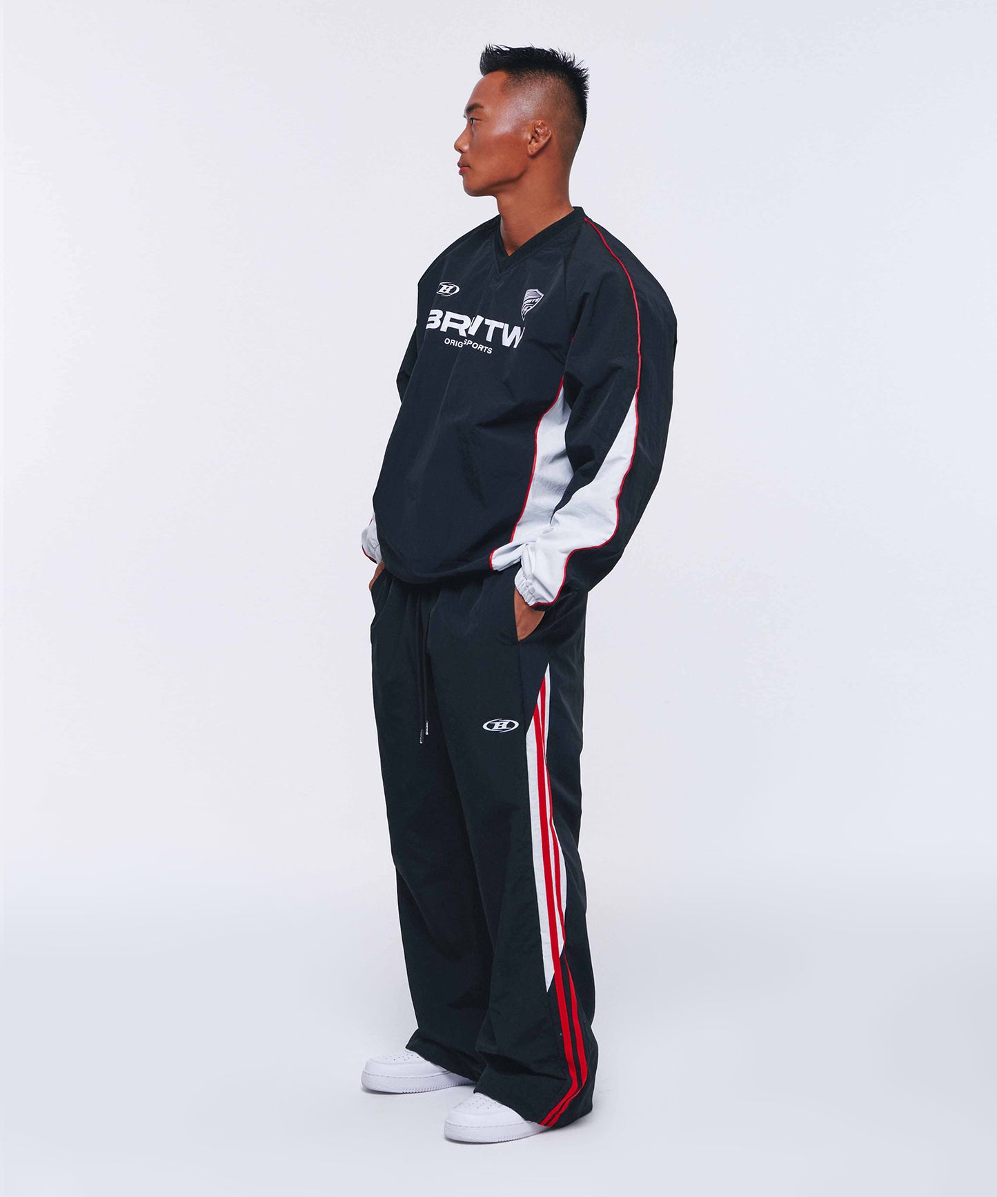 BRNTW VENTILATION NYLON TOP [BLACK]