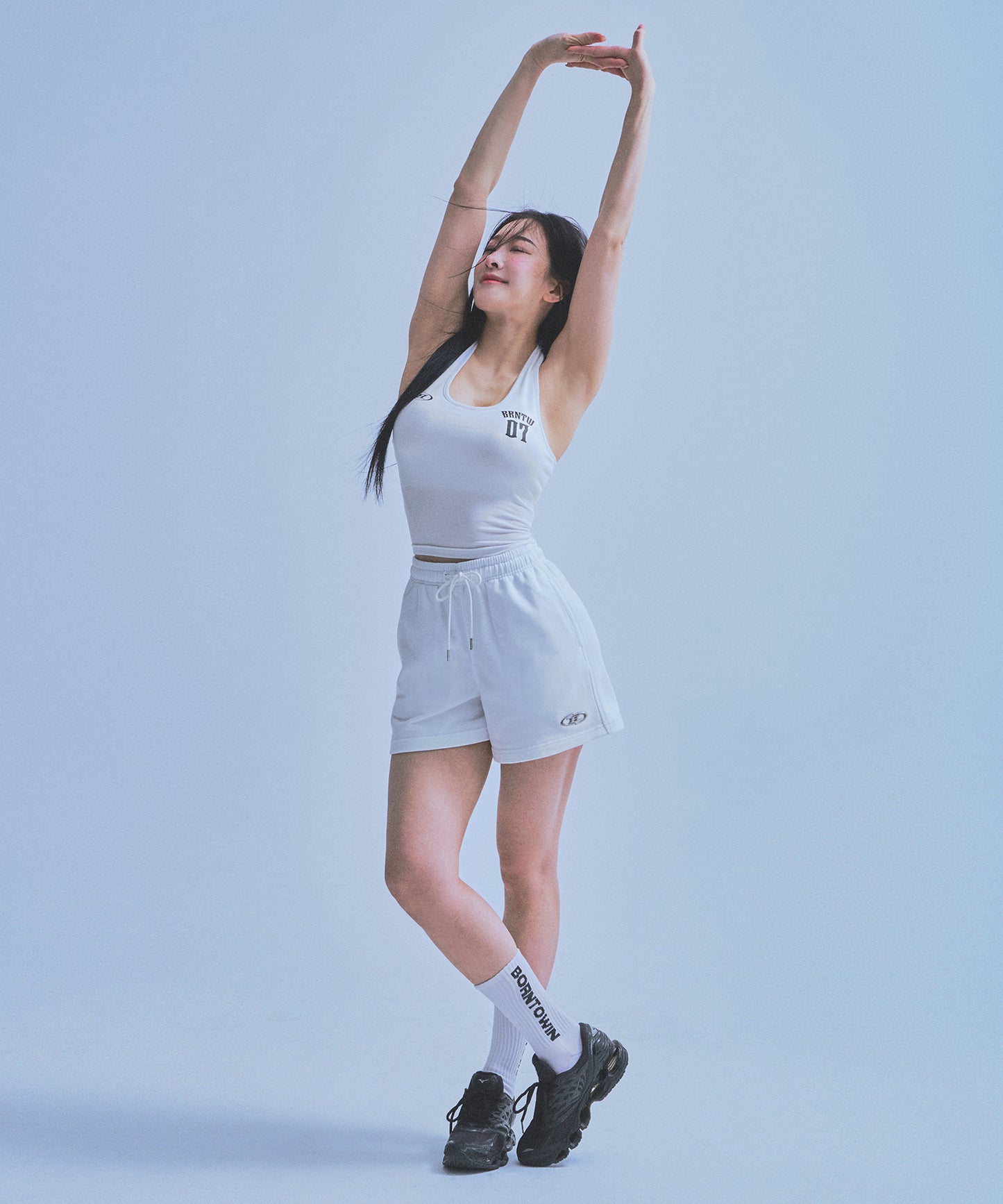 W 07 HALTERNECK SLEEVELESS [WHITE]