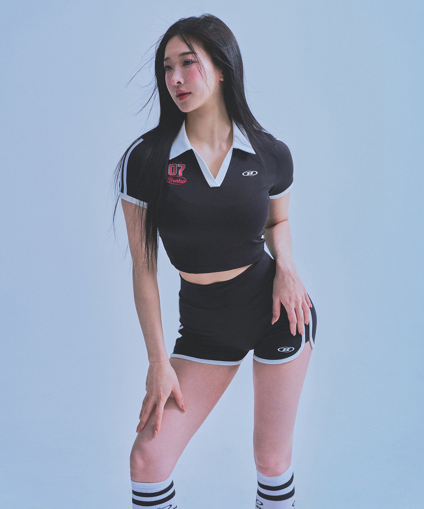 W BRNTW MICRO SHORTS [BLACK]