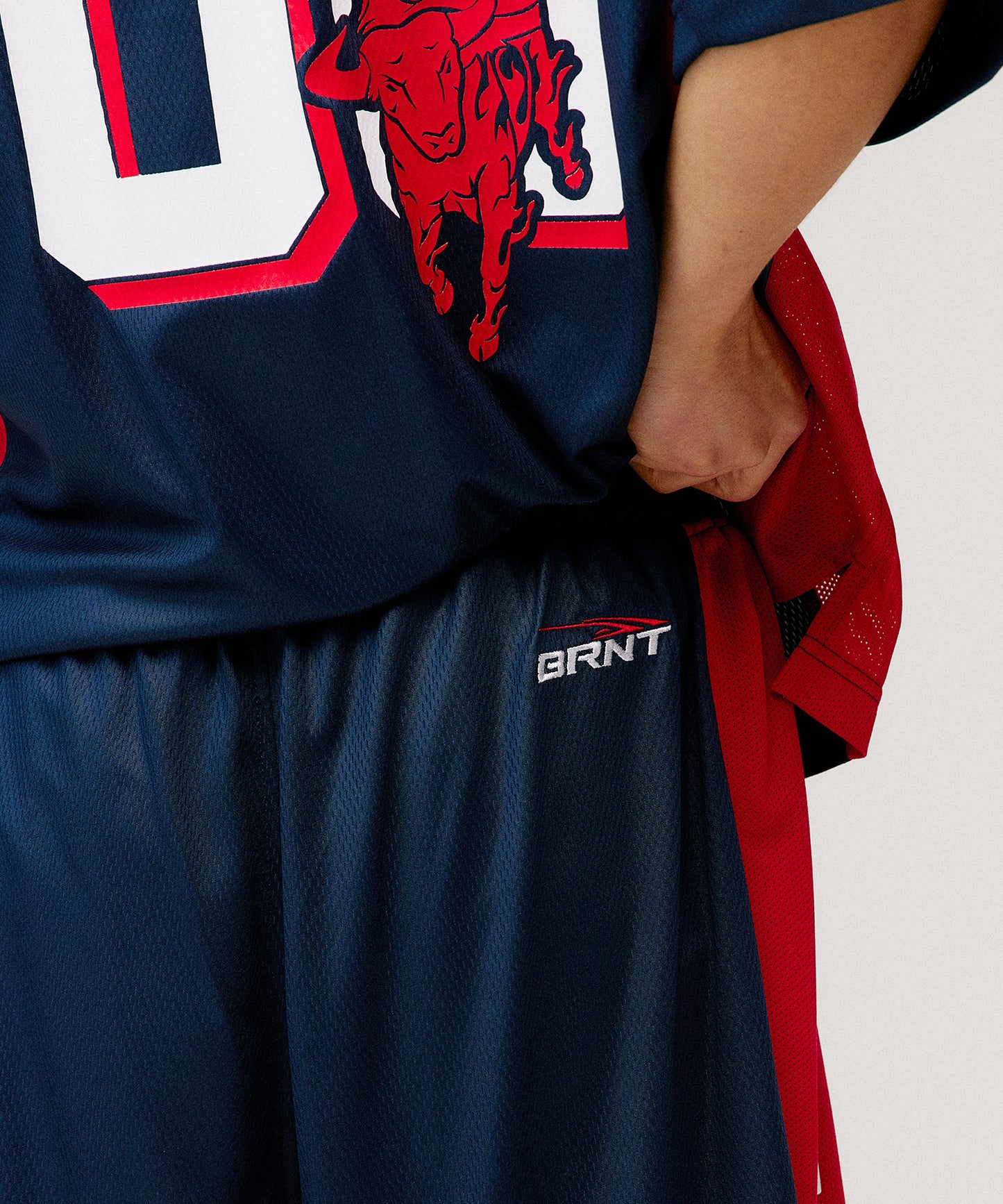 [4/7 Sale] MESH FOOTBALL JERSEY BERMUDA PANTS [NAVY]
