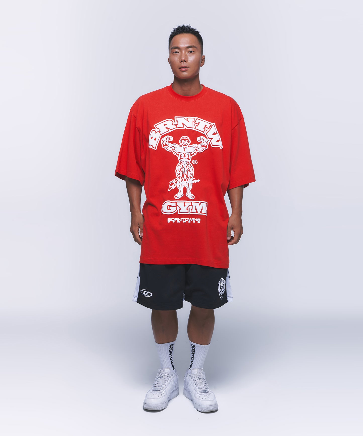 RAISEBORN OVER FIT T-SHIRTS [RED]