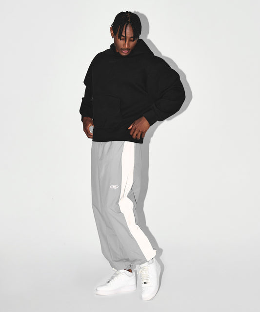 CHROME NYLON BLOCK PANTS [GREY]