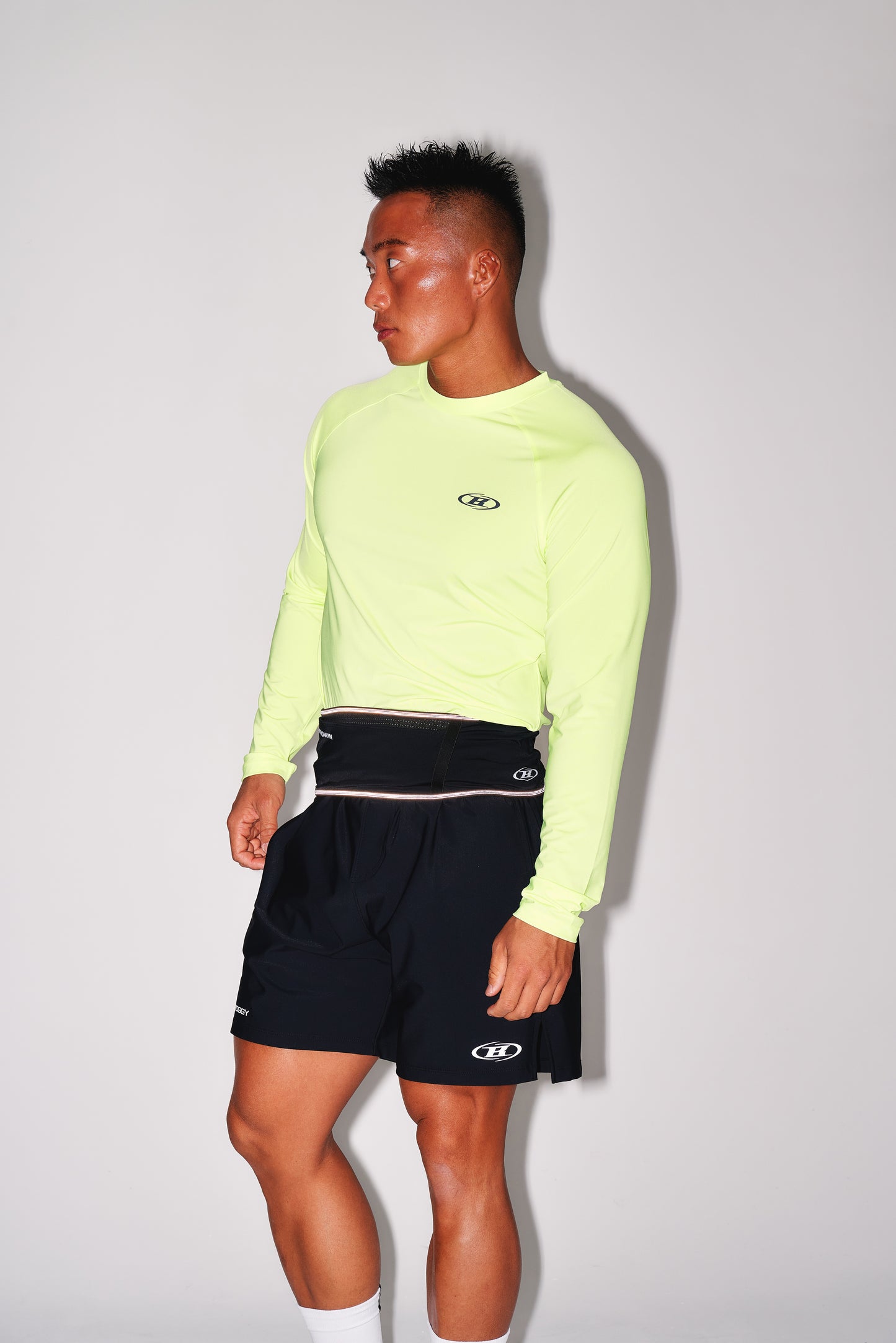 BRN SQUARE QUICK DRY LONG SLEEVE [NEON]