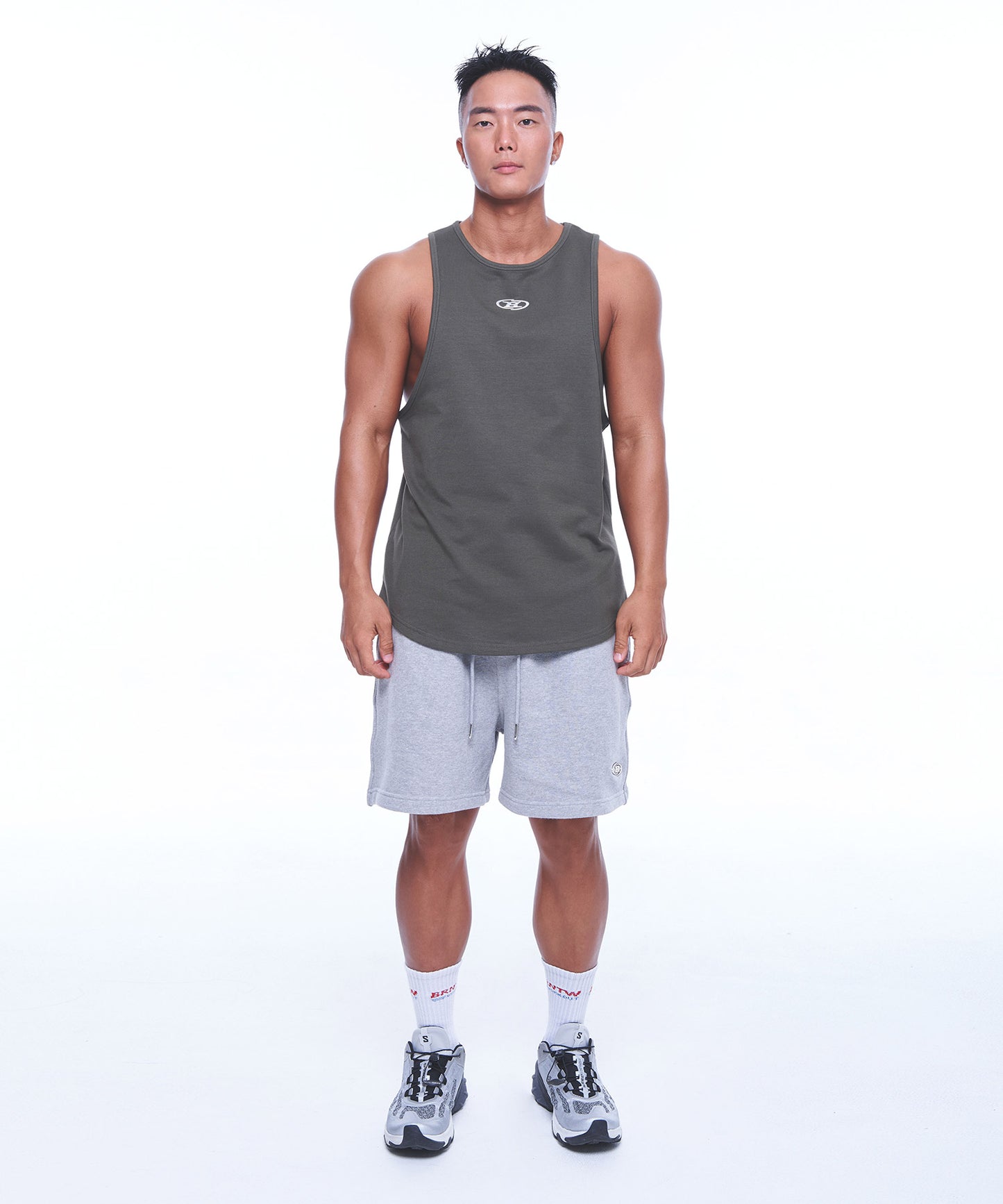 SILVER B LOGO NEW FIT SLEEVELESS [KHAKI]