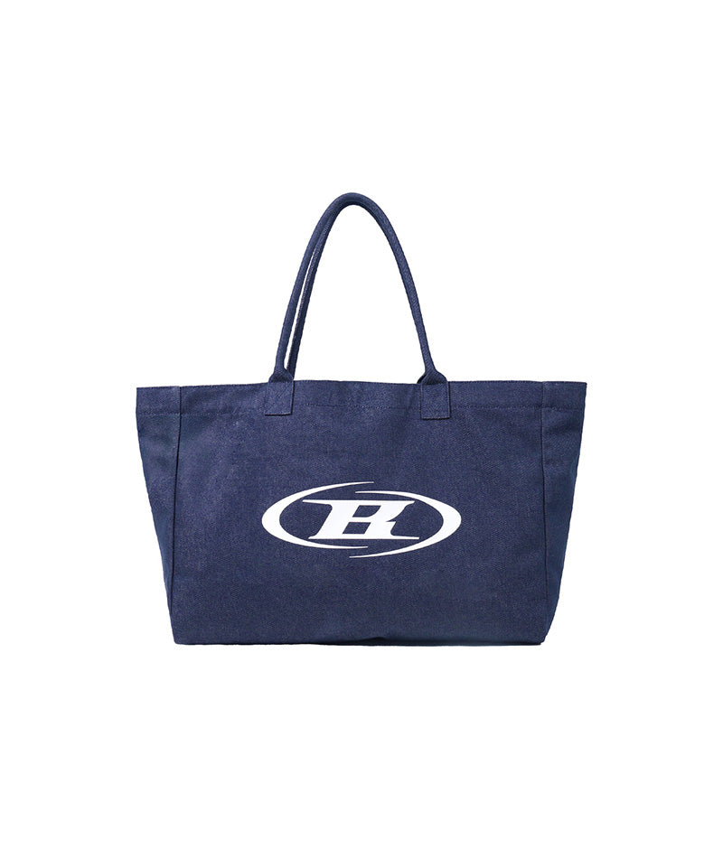 SYMBOL B LOGO SHOPPER BAG [MID DENIM]