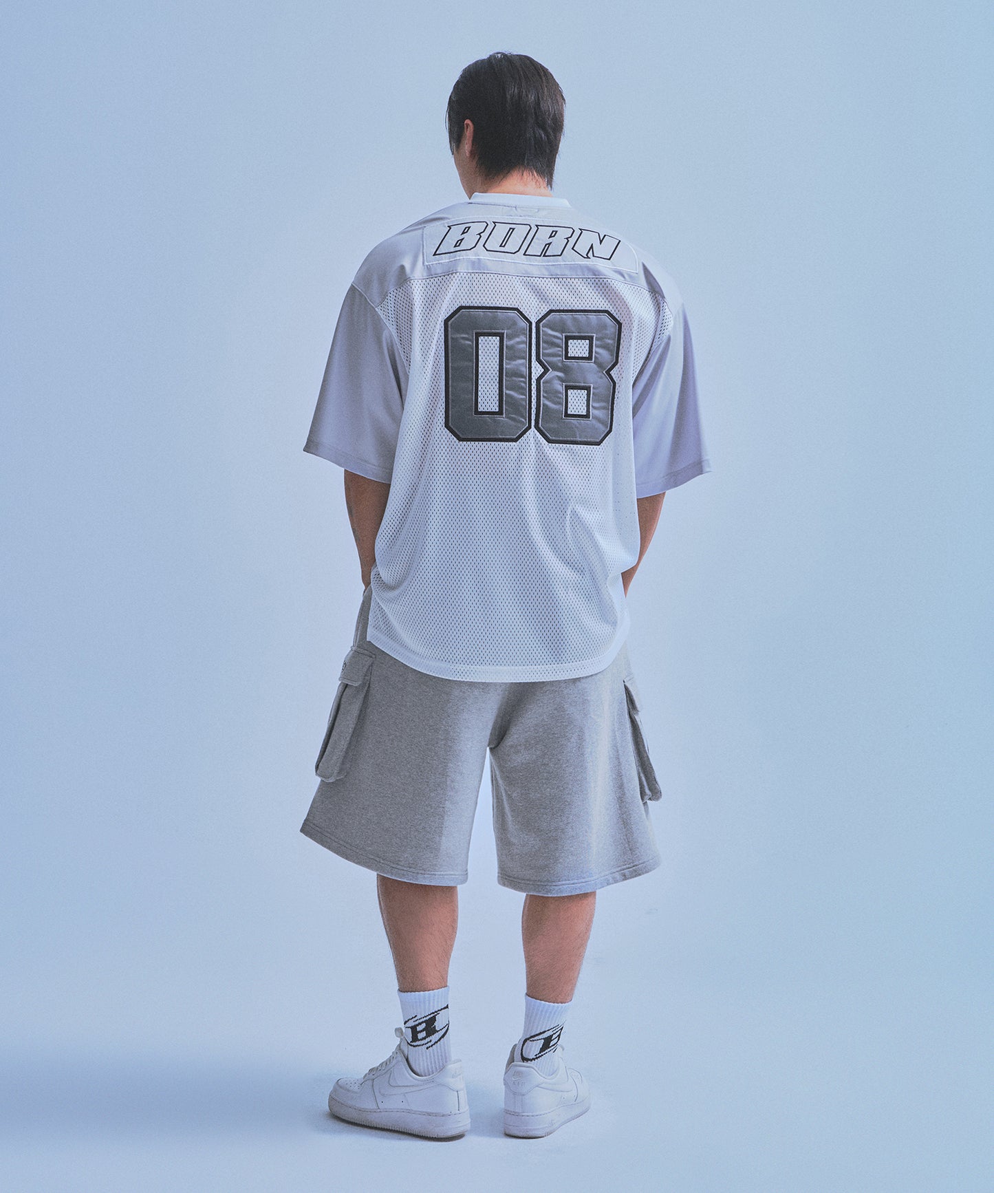 08 RUGBY JERSEY T-SHIRTS [SILVER]