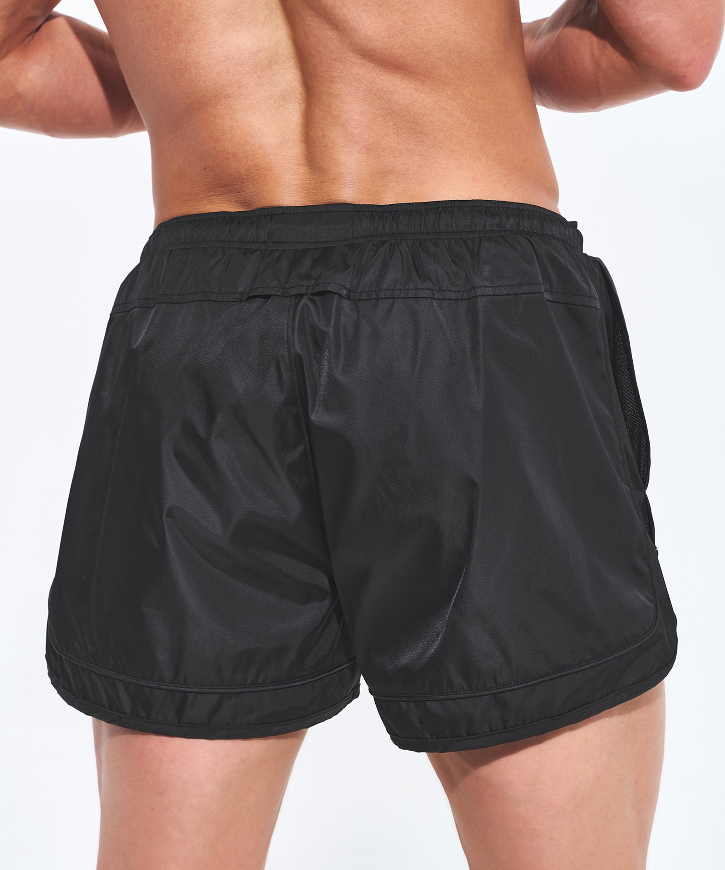 SYMBOL B PIPING WATER SHORTS [BLACK]