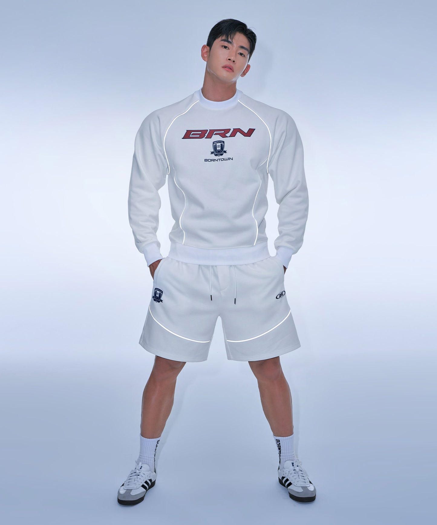 SILVER LINE JERSEY HALF PANTS SHORT VER [IVORY]