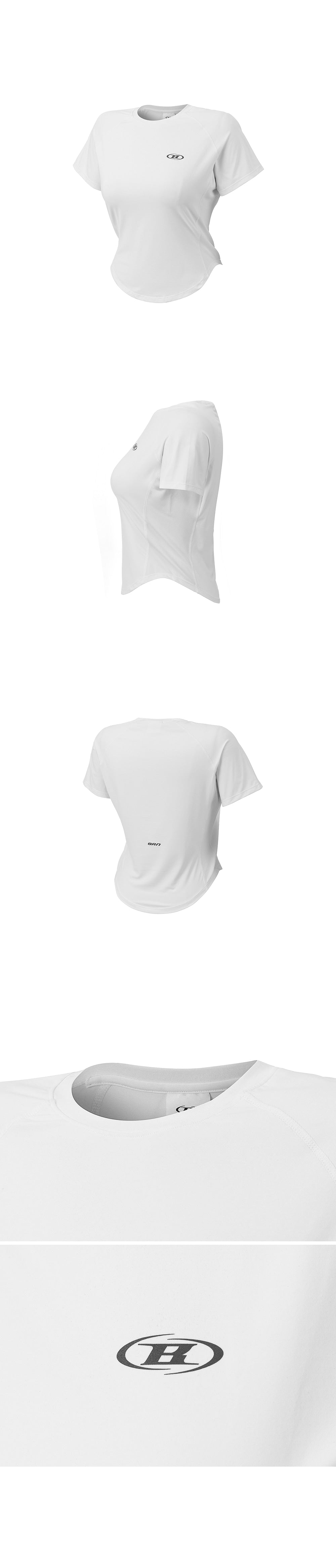 W SYMBOL B VENTILATION T-SHIRTS [WHITE]