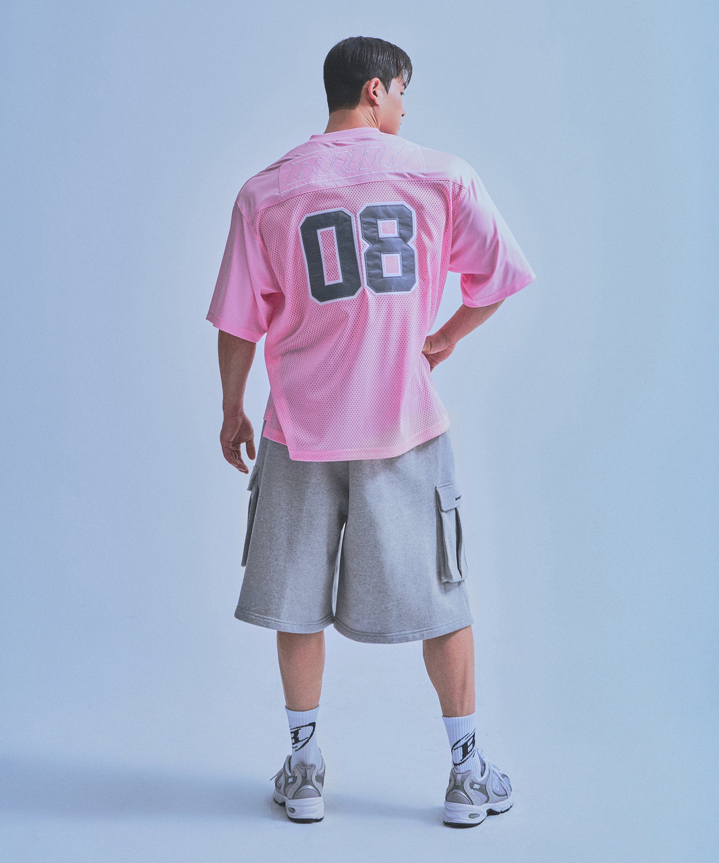 08 RUGBY JERSEY T-SHIRTS [PINK]