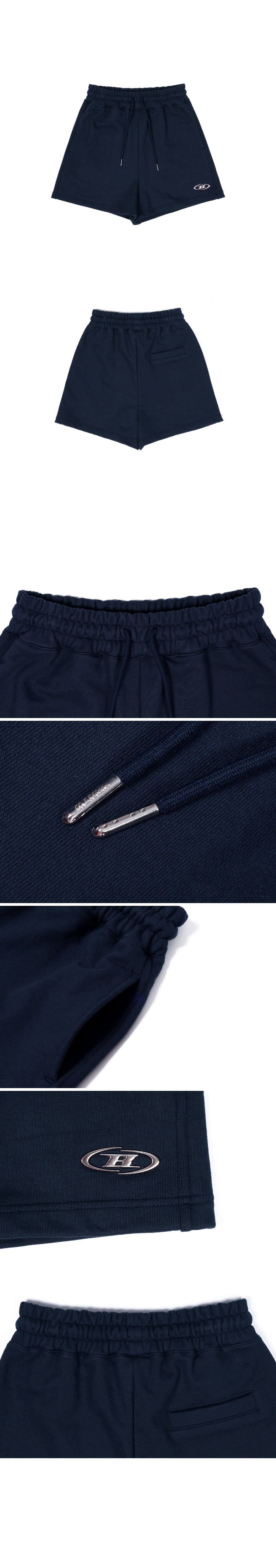 CHROME B LOGO SHORTS [NAVY]