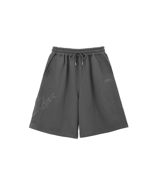 TRIBAL BERMUDA PANTS [CHARCOAL]