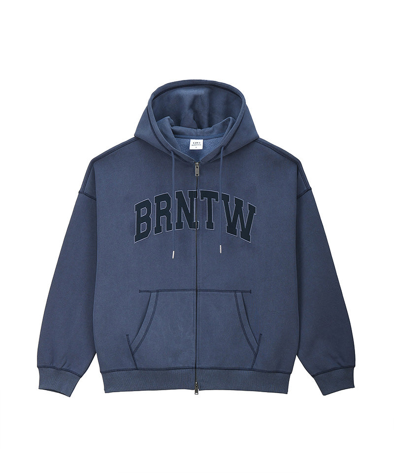 [12/16 Delivery] PIGMENT DYEING HOODIE ZIP-UP [BLUE]