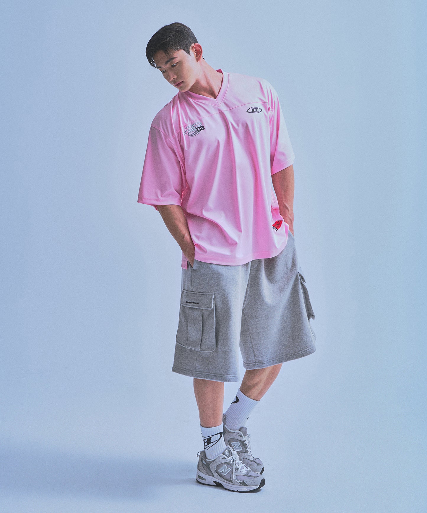 08 RUGBY JERSEY T-SHIRTS [PINK]