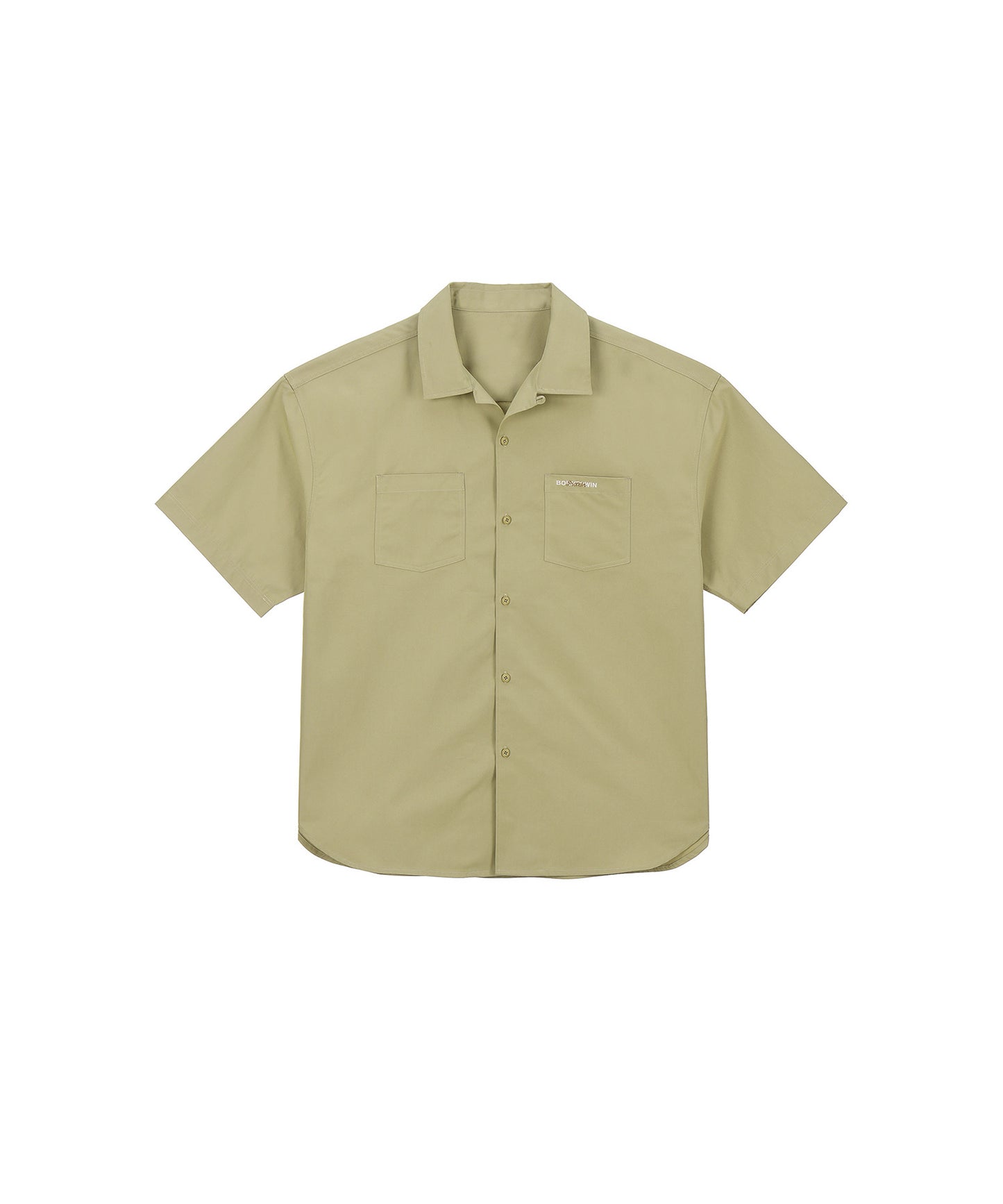 WINNER CHICANO OVER FIT HALF SHIRTS [BEIGE]