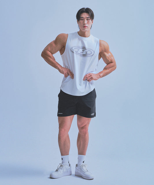 BIG SYMBOL COMFORT FIT SLEEVELESS [WHITE]
