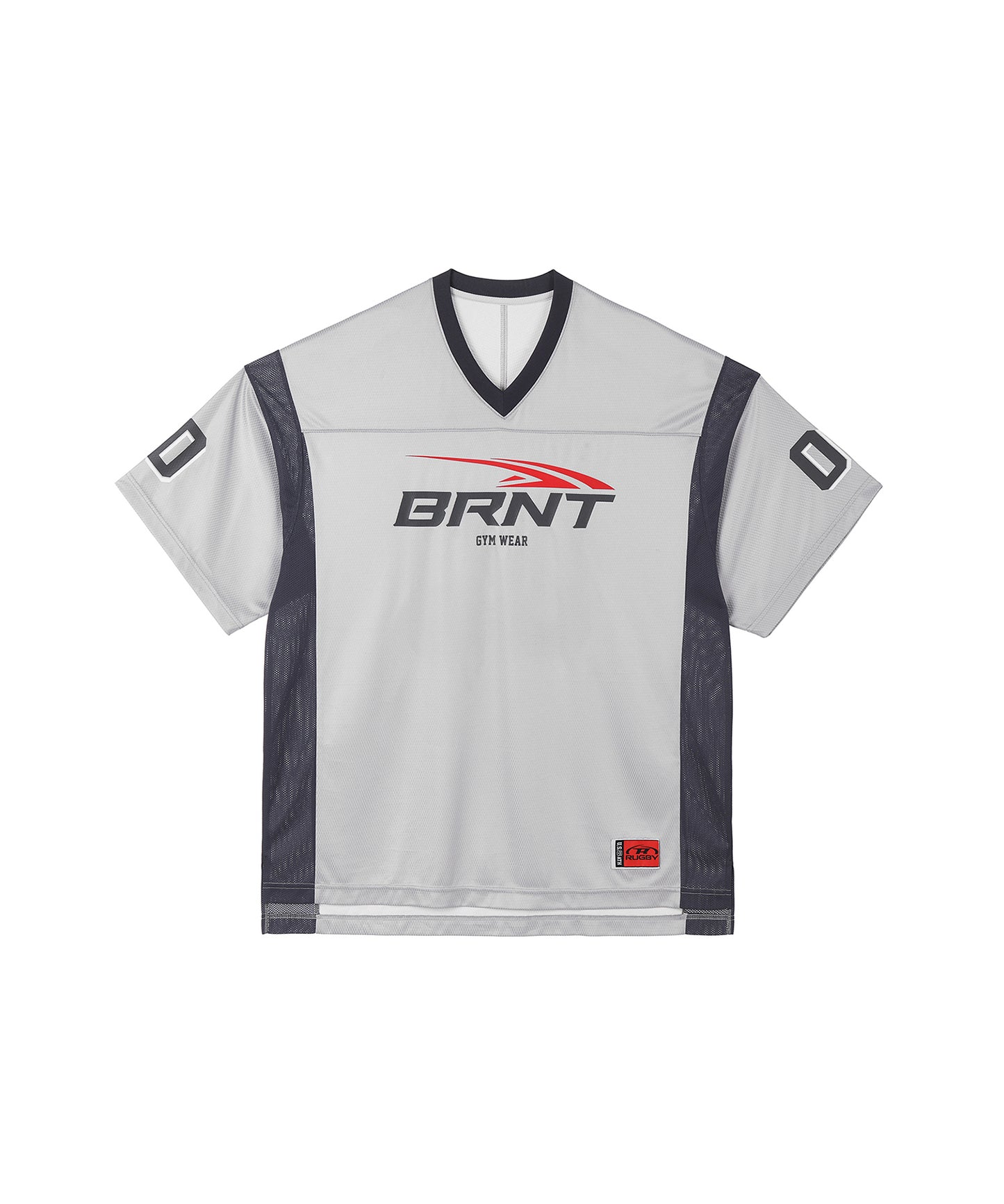 [4/7 Sale] MESH FOOTBAL JERSEY T-SHIRTS [SILVER]