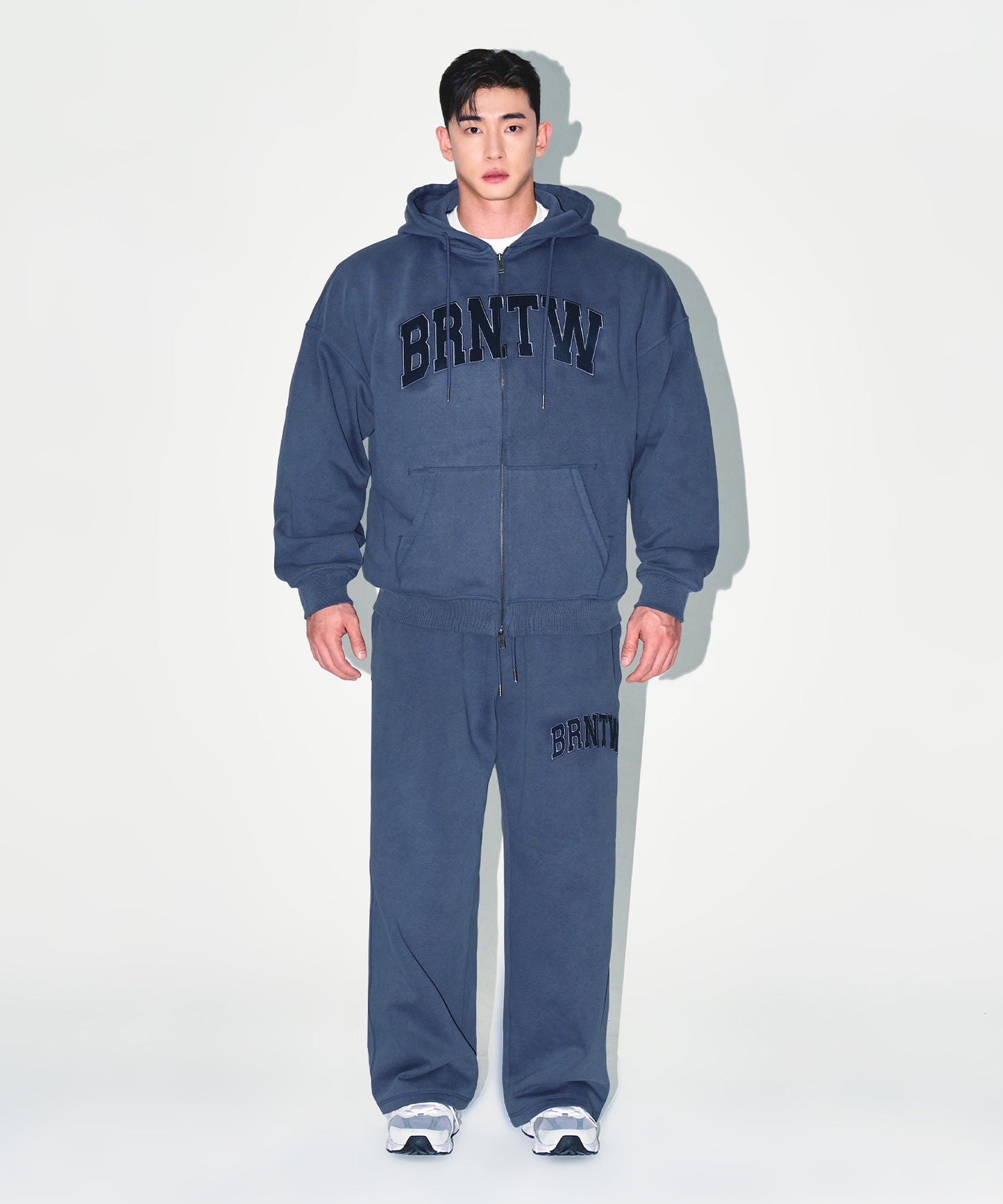 [12/16 Delivery] PIGMENT DYEING HOODIE ZIP-UP [BLUE]