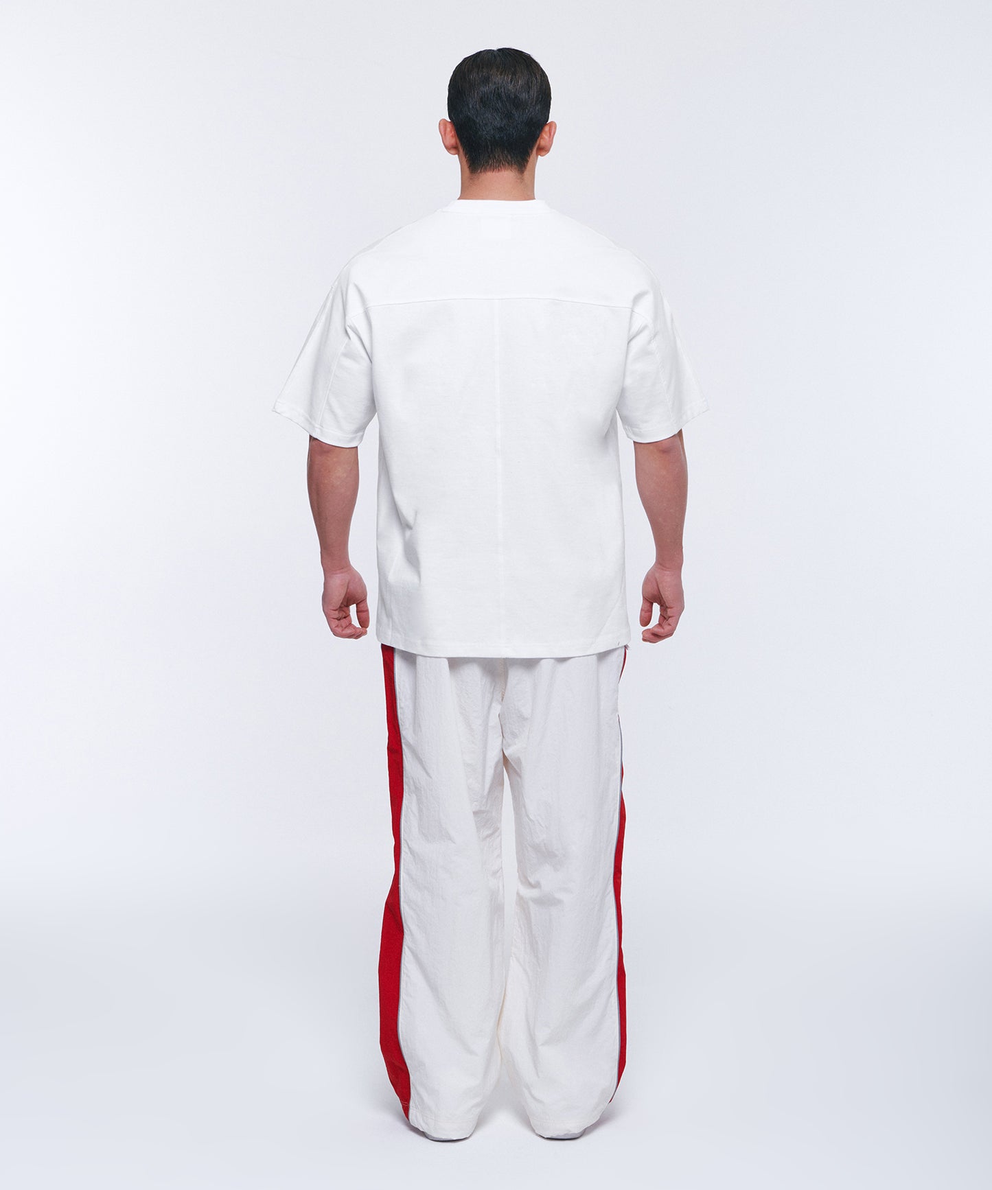 DEPT BACK CUTTING SEMI OVER FIT T-SHIRTS [WHITE]