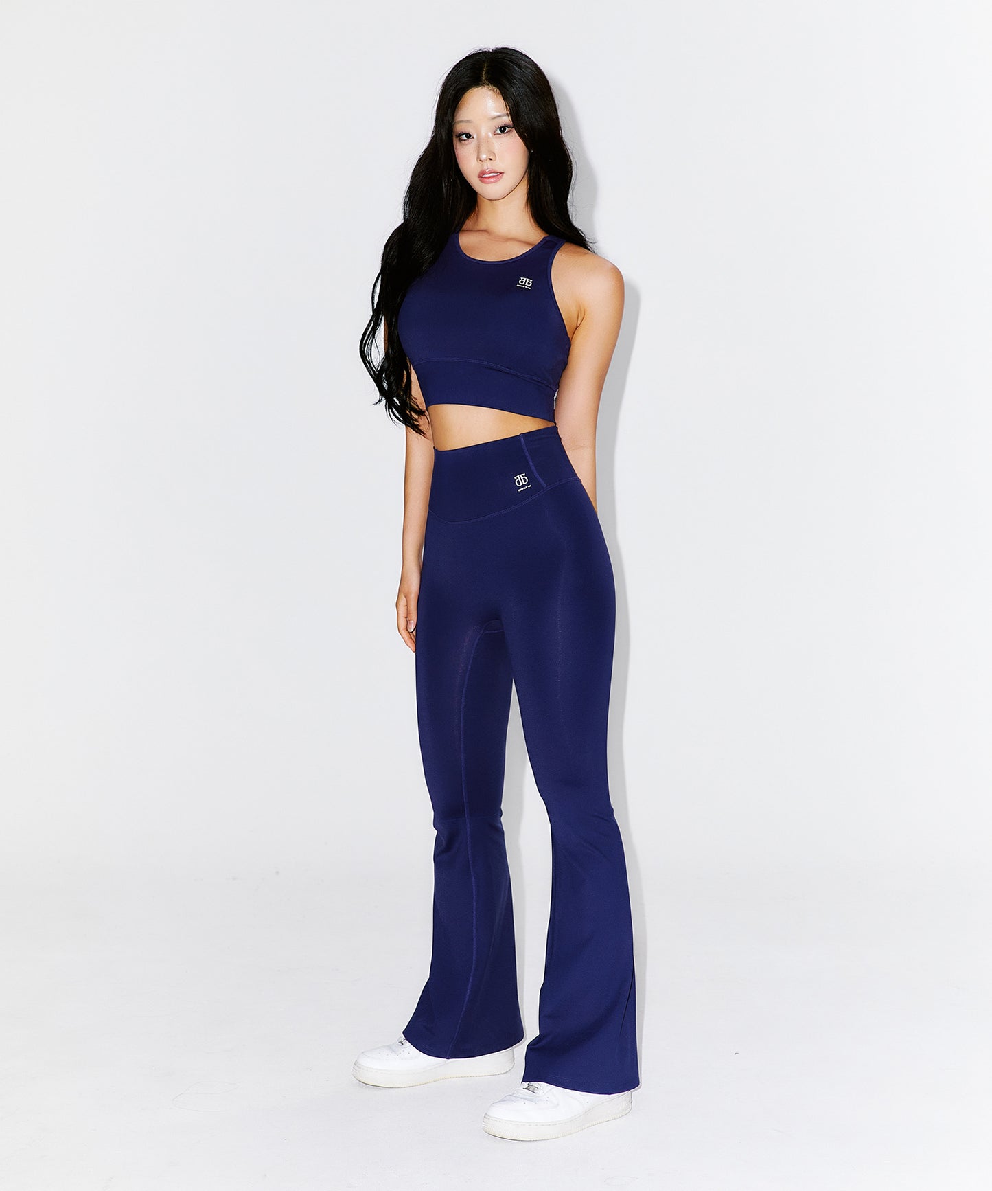 IN STOCK* WINNER SYMBOL B BOOTS CUT LEGGINGS [NAVY]