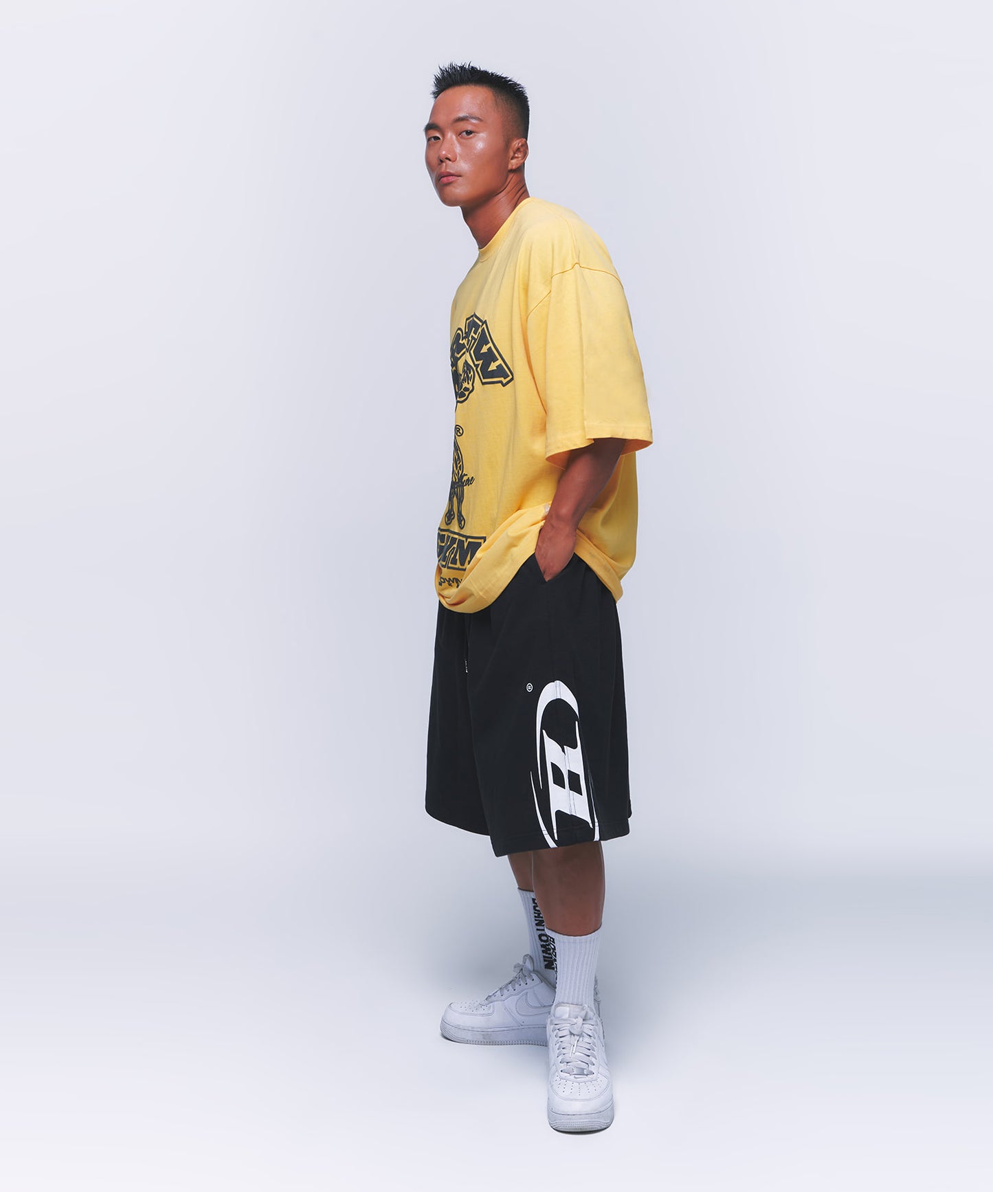 RAISEBORN OVER FIT T-SHIRTS [YELLOW]