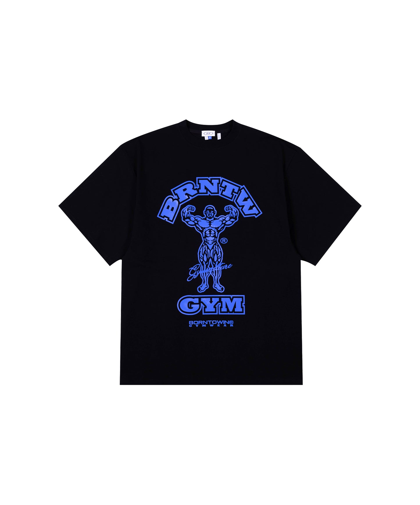 RAISEBORN OVER FIT T-SHIRTS [BLACK BLUE]