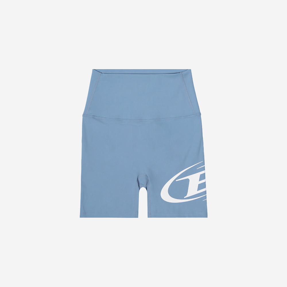 B LOGO 3.5 BIKER SHORTS [BLUE]