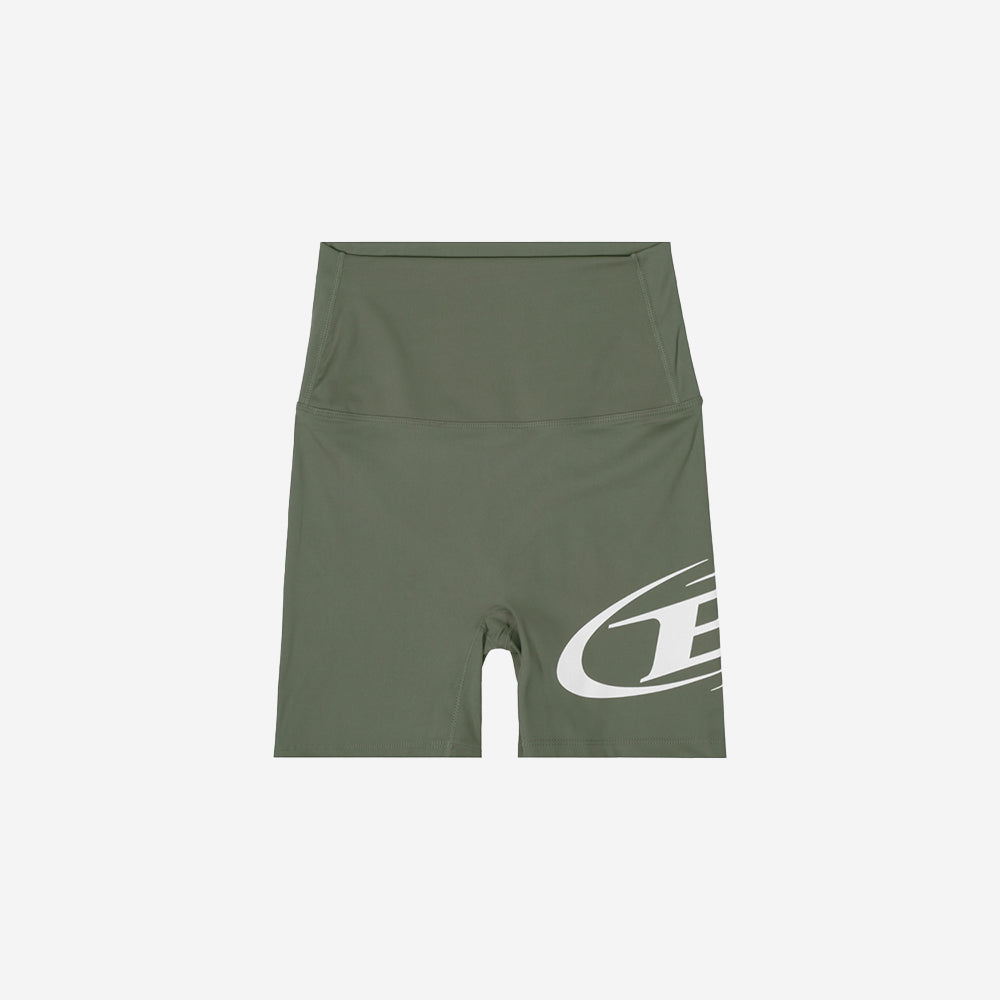 B LOGO 3.5 BIKER SHORTS [KHAKI]