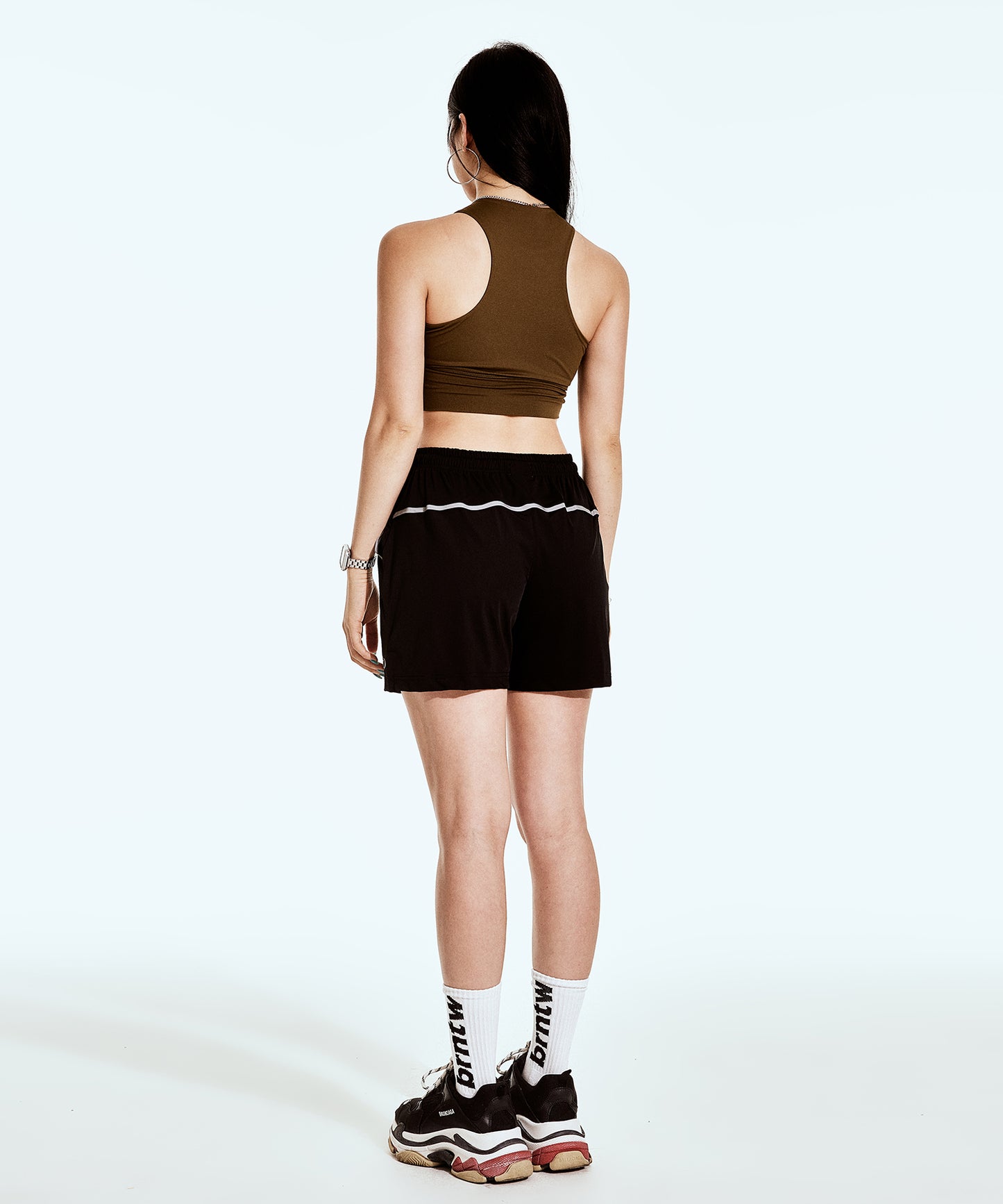 B SYMBOL TANK TOP [KHAKI]