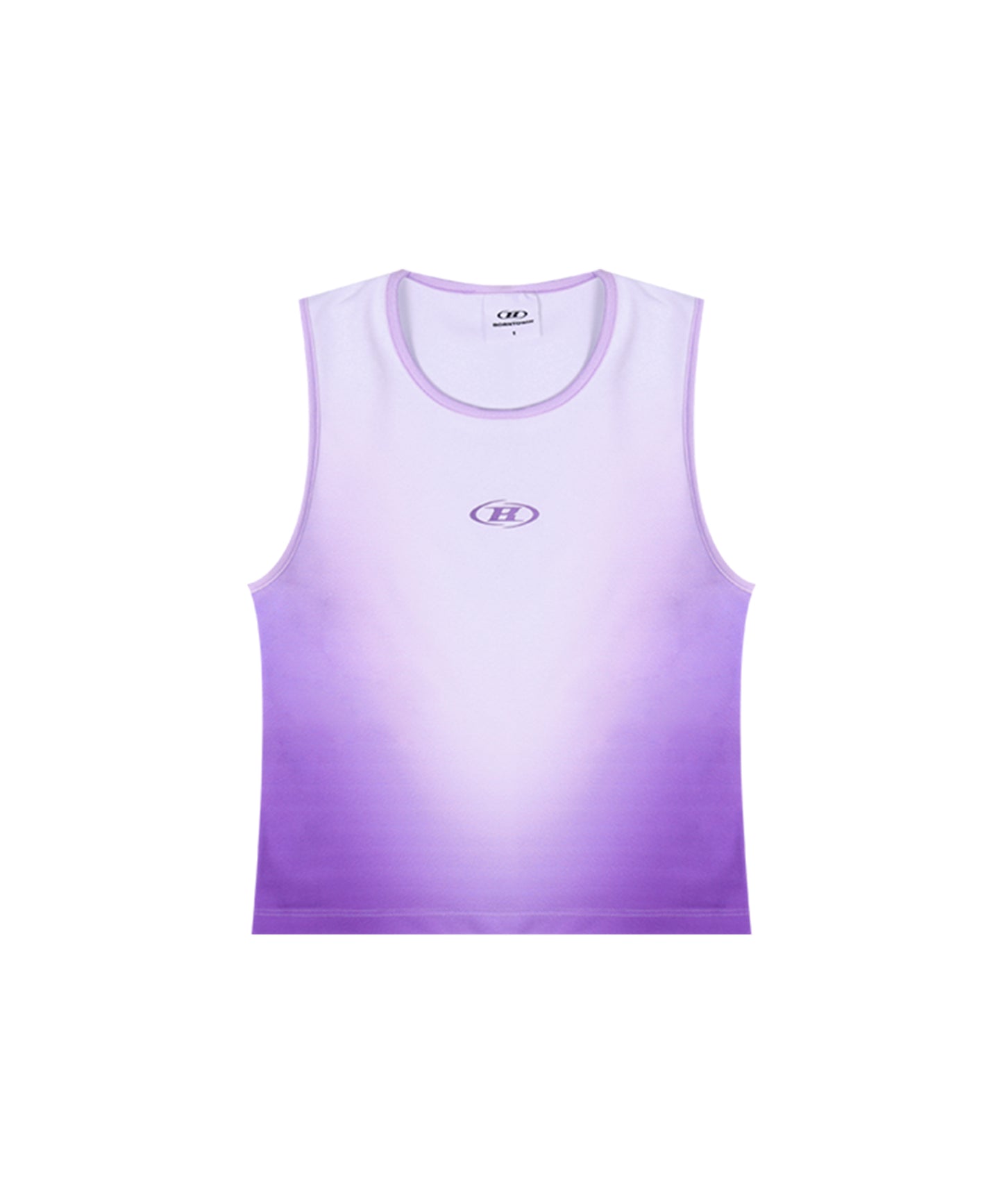 B LOGO GRADATION SLEEVELESS [PURPLE]